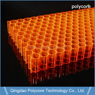 PC honeycomb sheet as saving energy material in building 