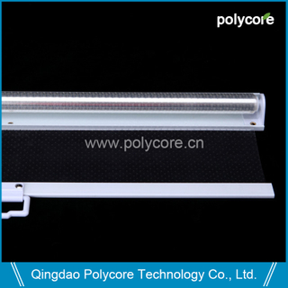 transparent single roll night blind for commercial refrigeration vertical or horizontal display showcase