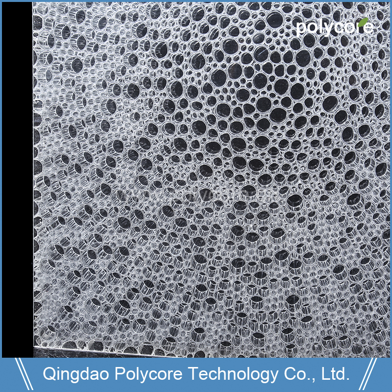 PC honeycomb sandwich panel OPTpan irregular core