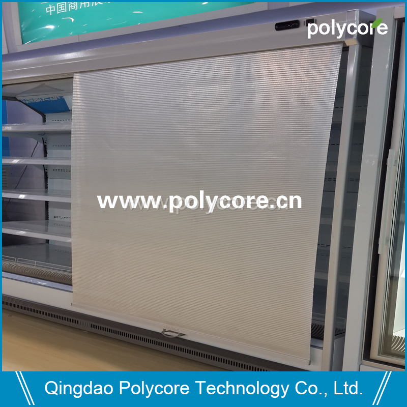 night blind for commercial refrigeration display showcase saving energy